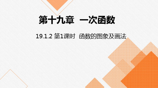 人教版八年级数学下册课件：19.1.2 第1课时  函数的图象及画法