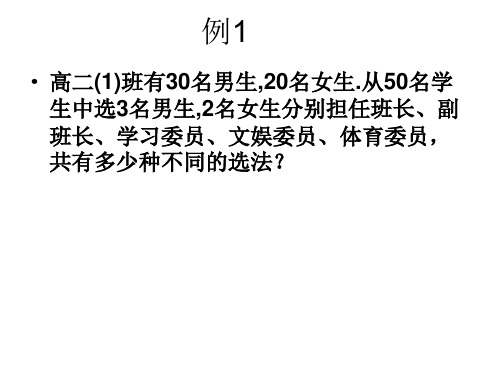 高二数学计数应用题(PPT)5-4