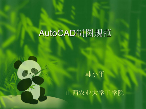 AutoCAD制图规范