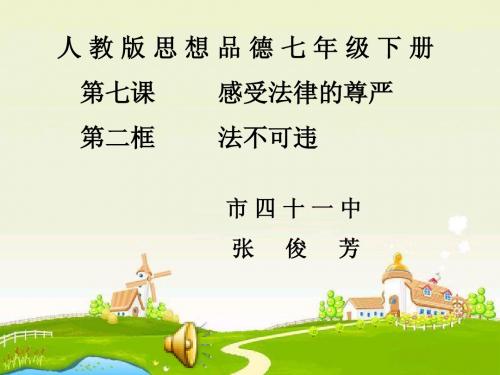 法不可违课件