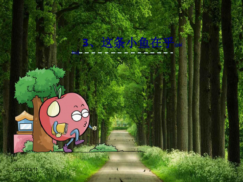 三年级语文上册 第一单元 3《这条小鱼在乎》课件小学三年级上册语文课件