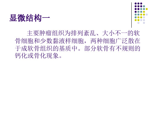 软骨肉瘤的病理及影像学表现共23页