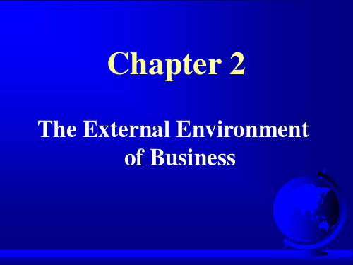 国际商务的环境Chapter 2 The External Environment of Business-精品文档