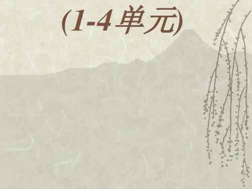 高中语文第一册第1-4单元复习ppt1