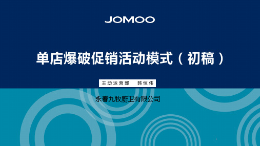单店爆破促销活动模式ppt课件