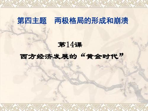 西方经济发展的黄金时代