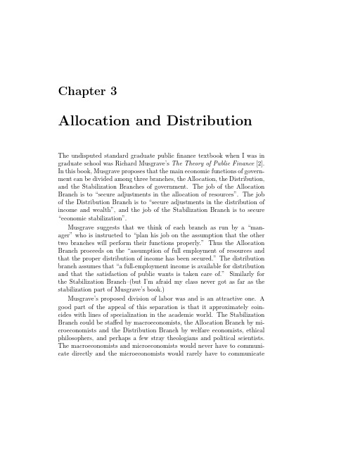 Theory of Public Goods and Externalities lec3