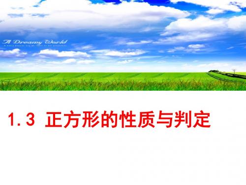 北师大版数学九年级上册1.3.1正方形的性质 课件(共21张PPT)