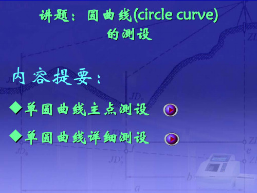 曲线的测设