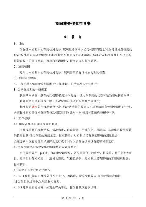 期间核查作业指导书