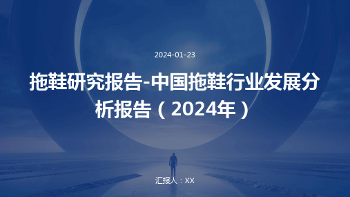 拖鞋研究报告-中国拖鞋行业发展分析报告(2024年)