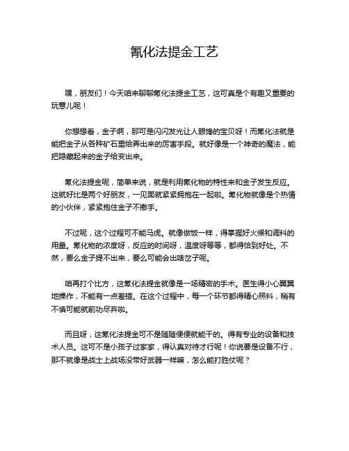 氰化法提金工艺