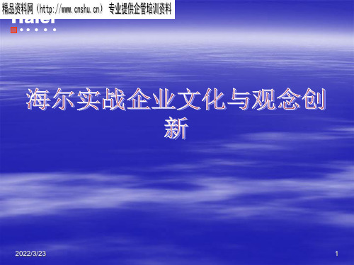 海尔文化及其观念创新