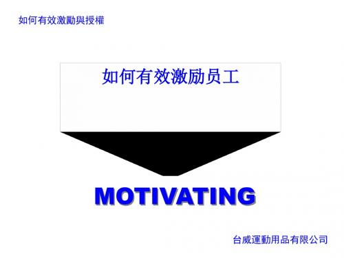 怎样有效激励员工PPT课件( 48页)