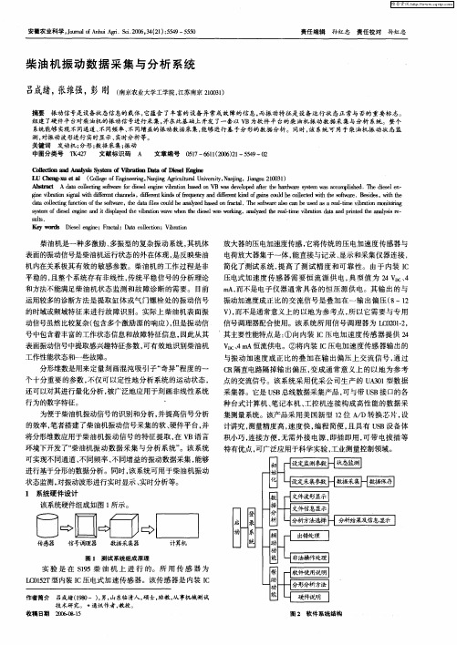 柴油机振动数据采集与分析系统