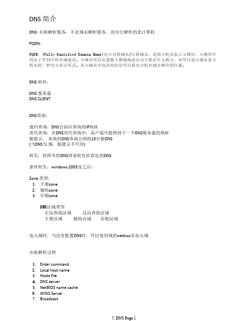 DNS 简介