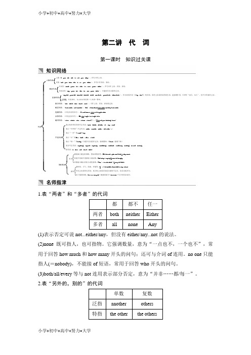 配套K12英语高三一轮复习系列外研学案导学版文档：第二部分 基础保分篇 第二讲