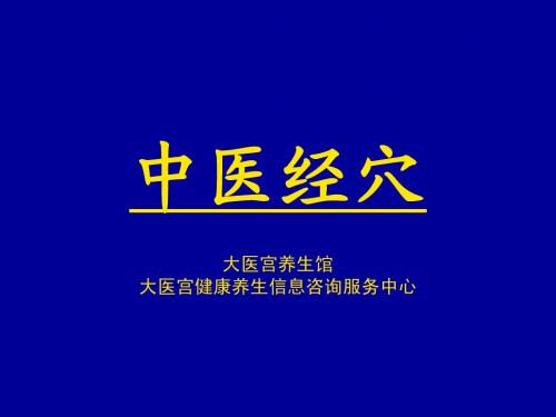 中医经穴-足太阴脾经-陈炳乐