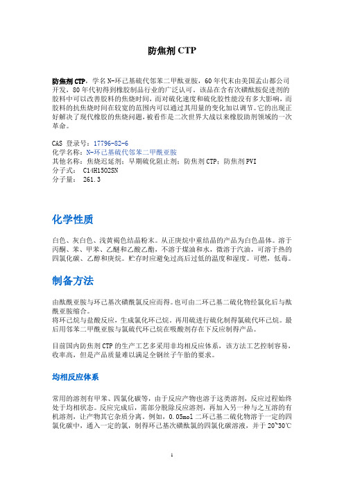 经典防焦剂CTP详细资料