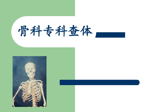 脊柱专科查体