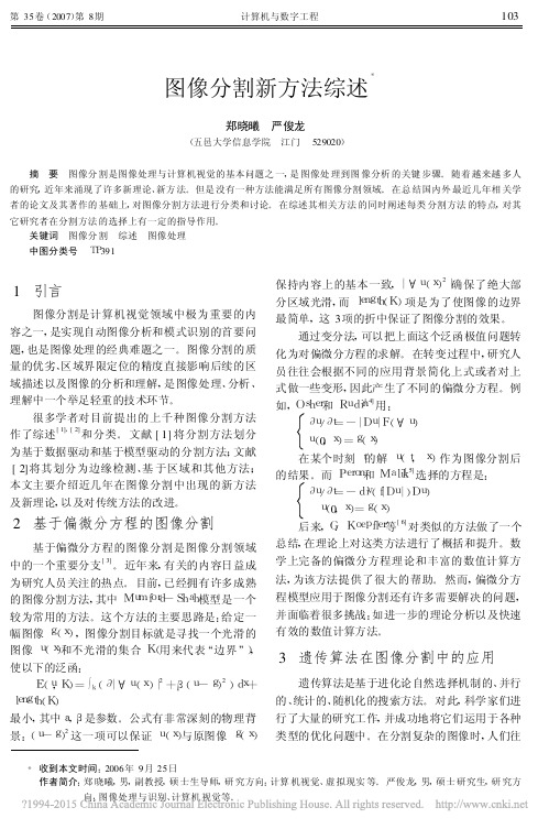 图像分割新方法综述_郑晓曦