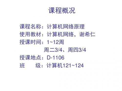 计算机网络CH1 概述