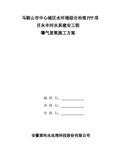 曝气方案(永丰河)19.2.13