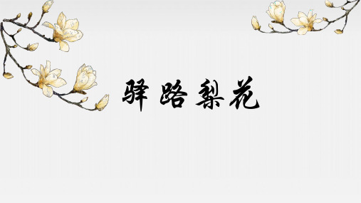 驿路梨花