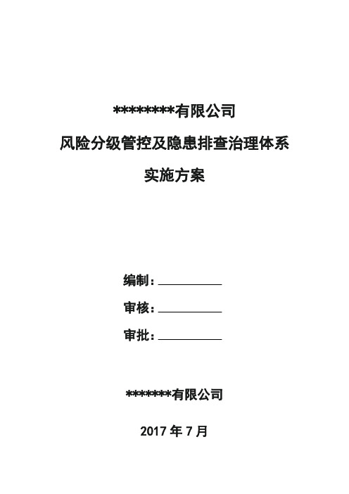 双体系建设实施方案
