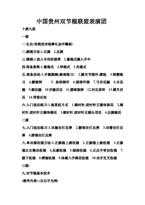 中国贵州双截棍联盟