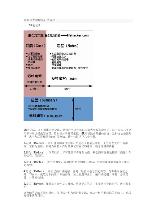 康奈尔大学笔记法