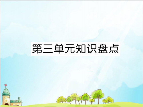 三年级上册语文精品课件第三单元 第三单元知识盘点人教部编