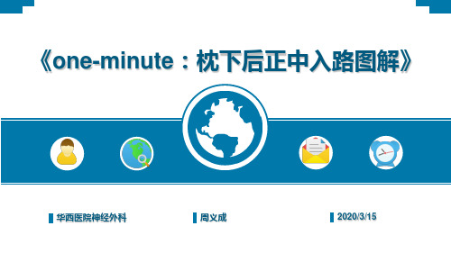 one-minute：枕下后正中入路图解
