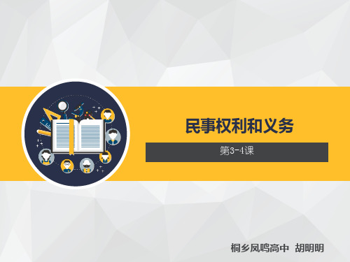 高中政治人教版选修五生活中的法律常识 专题二民事权利和义务第3、4课复习课件(共18张PPT)