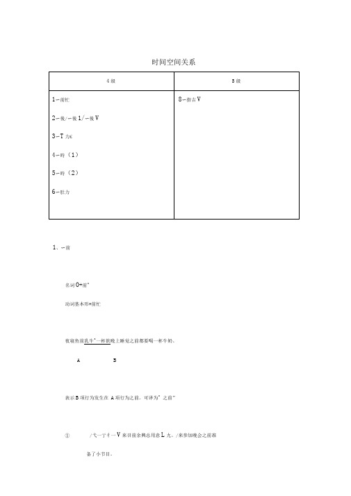 日语三级四级语法整理笔记