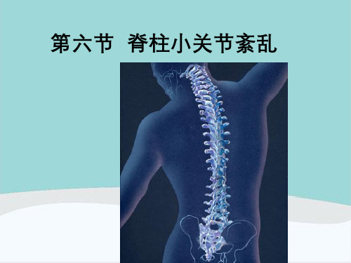 第六节脊柱小关节紊乱