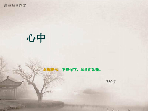 高三写景作文《心中》750字