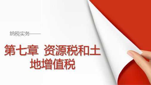 《纳税实务》课件 纳税实务—第七章