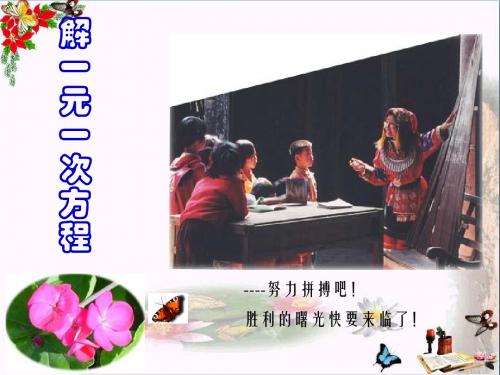 《解一元一次方程》一元一次方程 精品PPT课件4(共17张)