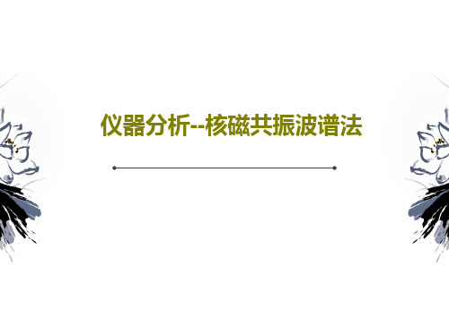 仪器分析--核磁共振波谱法47页PPT