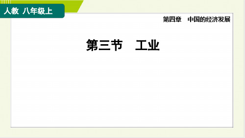 2024年人教版八年级上册地理第四章第三节工业