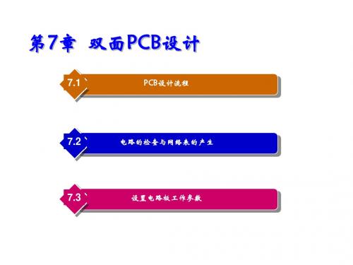 Protel 99SE 实用教程第7章  双面PCB设计