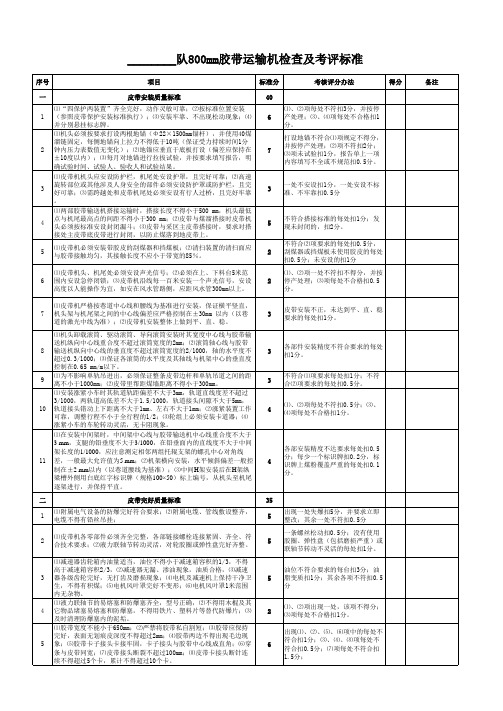 皮带标准