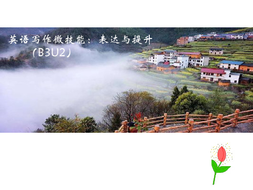 写作微技能：表达与提升(必修三unit 2)