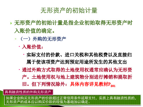 无形资产的初始计量