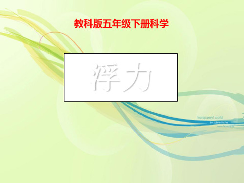 《浮力》沉和浮PPT课件