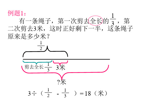 用线段图解答分数应用题