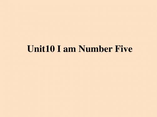 辽宁师范大学出版社小学三年级英语上册Unit0 I am Number Five