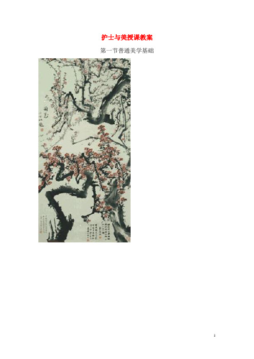 护士与美(人卫版)授课教案：普通美学基础03