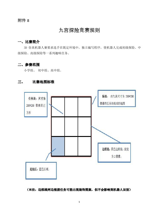 省赛虚拟项目：九宫探险竞赛规则